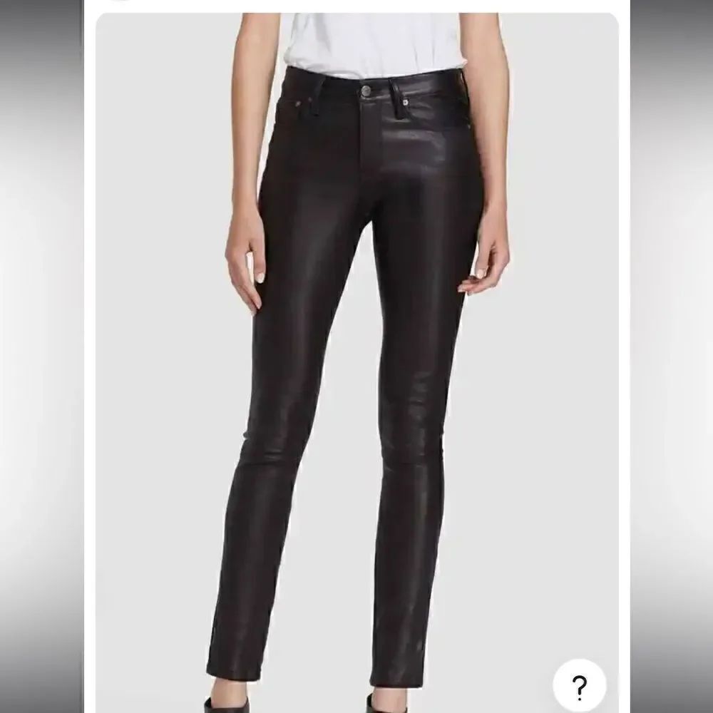 Helmut Lang Coated Black Skinny Jean